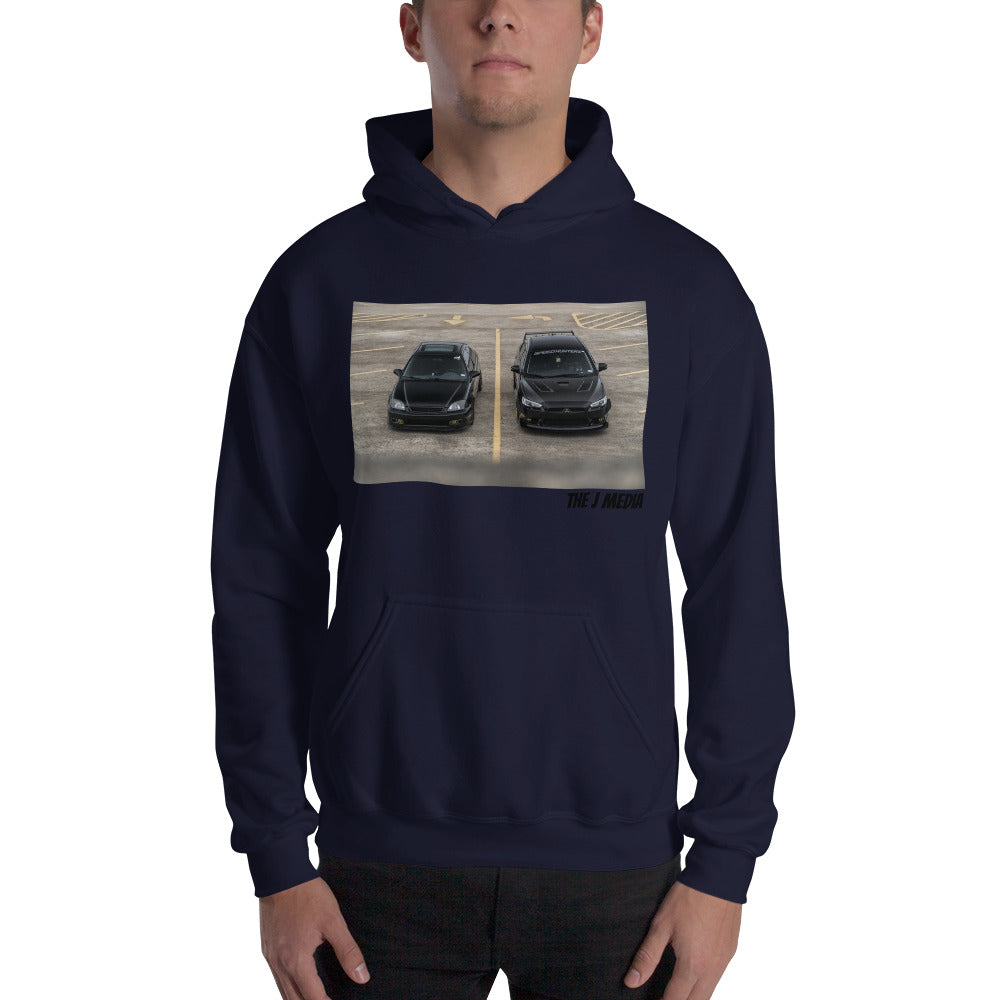 Battle of Black Cars Hooded Sweatshirt