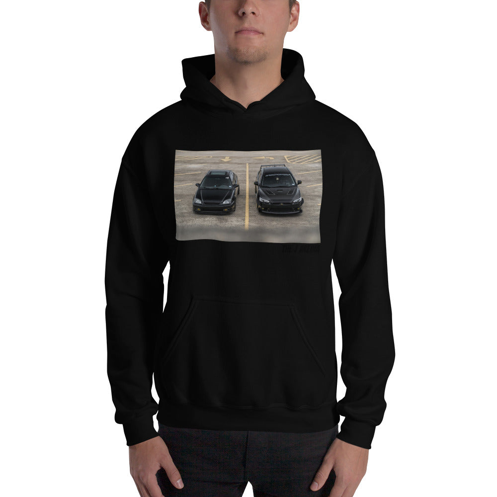 Battle of Black Cars Hooded Sweatshirt